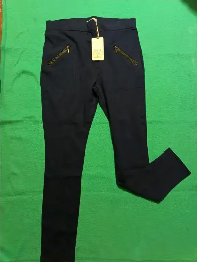 Pantalón azul con cierres - miniatura 1