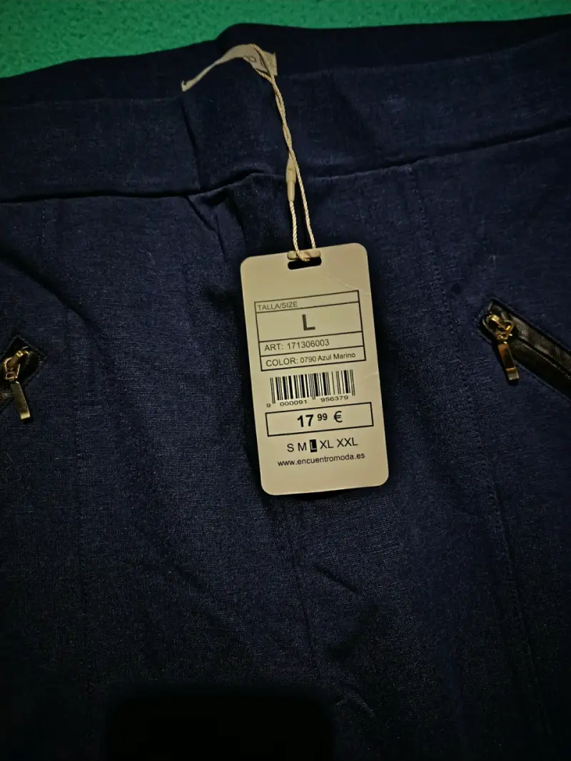 Pantalón azul con cierres - 2
