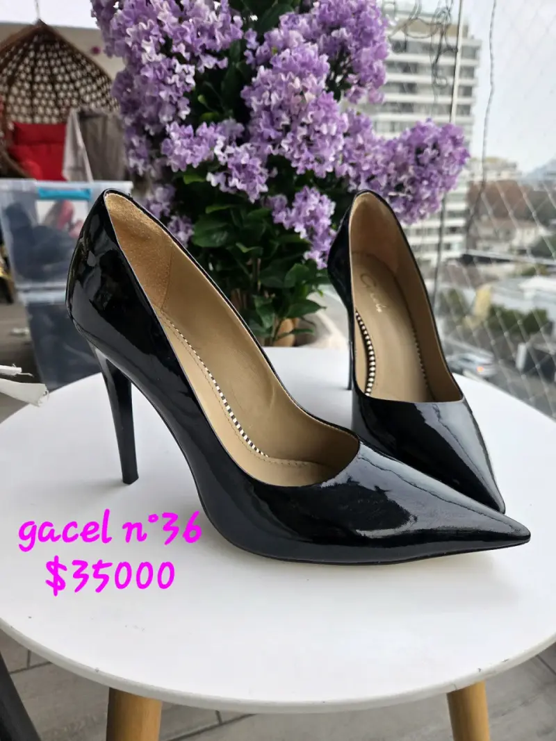 Zapatos de taco medio negros - 3