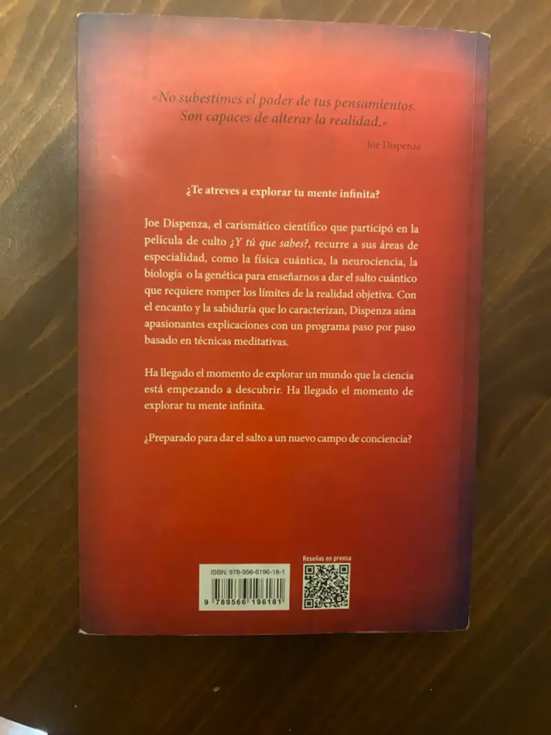 Libro 'Deja de ser tú' Joe Dispenza - 2