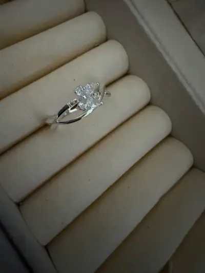 Anillo de plata con circonitas talla 9 - miniatura 2
