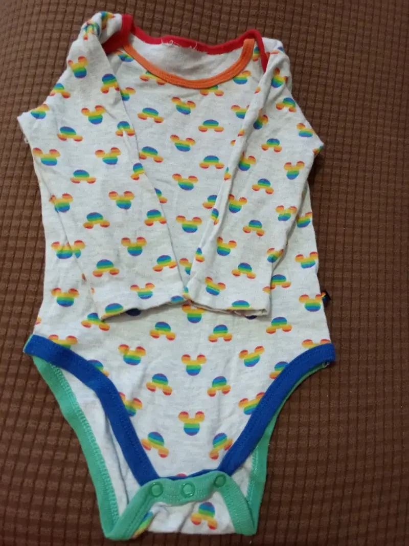 Body de bebé blanco con cuello - 5