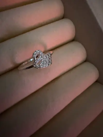 Anillo con diseño de cisne talla 5 - miniatura 1