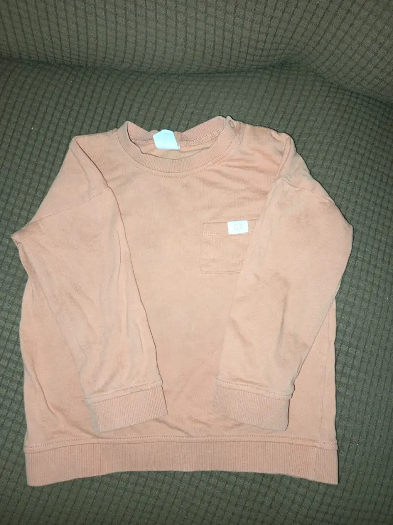 Sweater azul a rayas para niño - 2