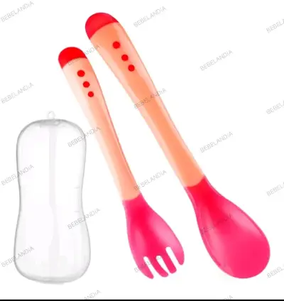 Set de cucharas y tenedores para bebé - miniatura 2