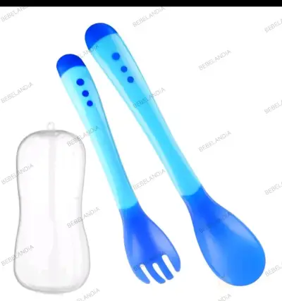Set de cucharas y tenedores para bebé - miniatura 3