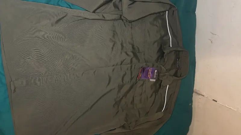 Camisa de trabajo verde militar - 3