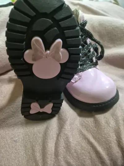 Botines infantiles Minnie rosados - miniatura 4