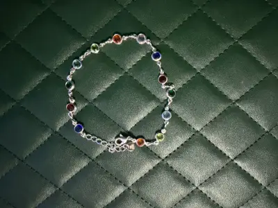 Pulsera de piedras de colores - miniatura 4