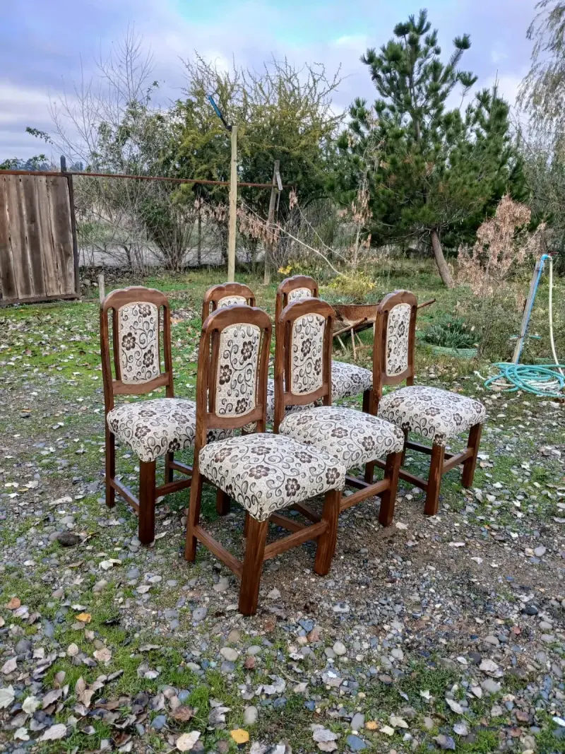 Juego de 6 sillas de madera