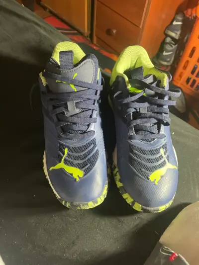 Zapatillas deportivas azul y verde - miniatura 1