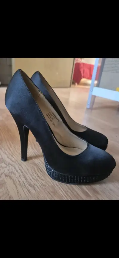 Sandalias taco alto rojas - miniatura 5