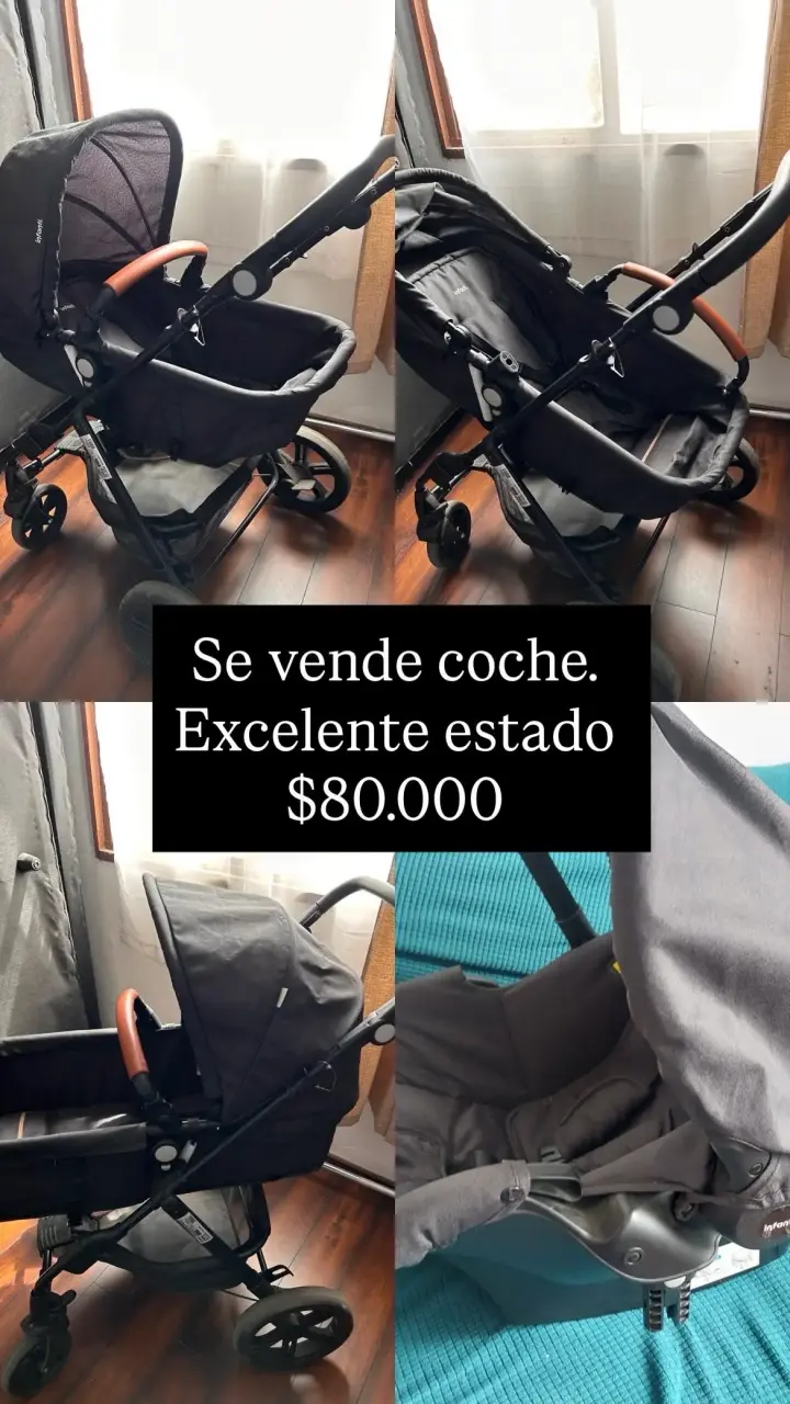Coche para bebé negro - 4