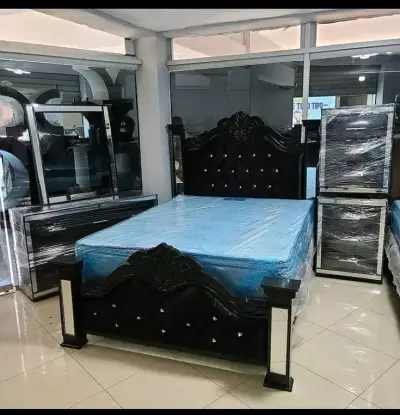 Set de cabecera y cama tapizada - miniatura 5