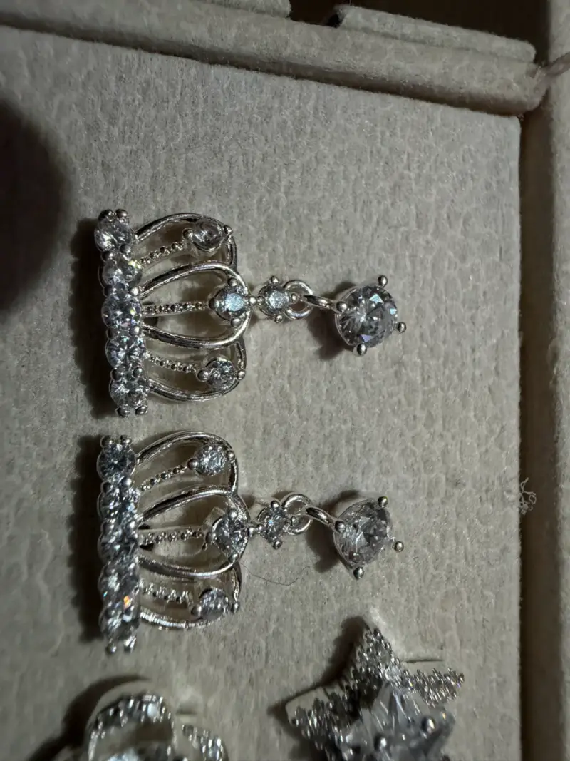 Aros de plata con circones