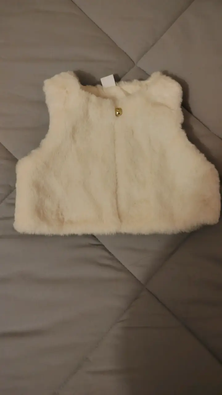 Chaleco peludo para bebé