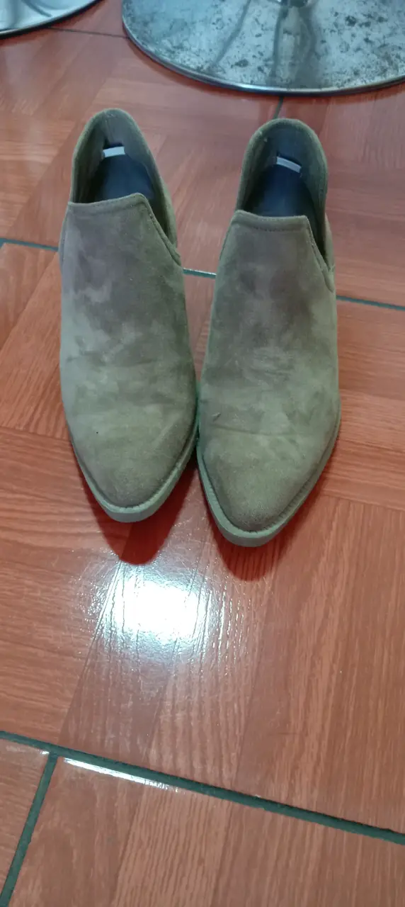 Botines de gamuza beige - 2