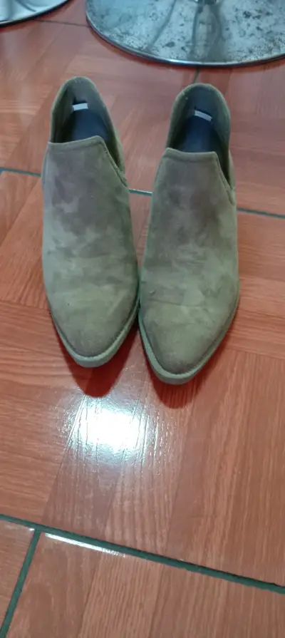 Botines de gamuza beige - miniatura 2