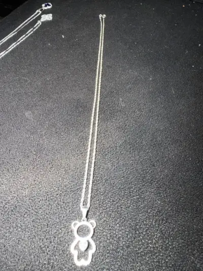 Collar oso con cristal - miniatura 4