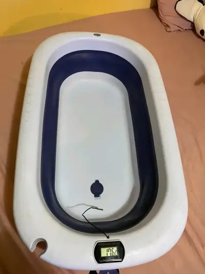 Tina de baño plegable azul - miniatura 1