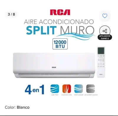 Aire acondicionado RCA Split 12000 BTU - miniatura 2