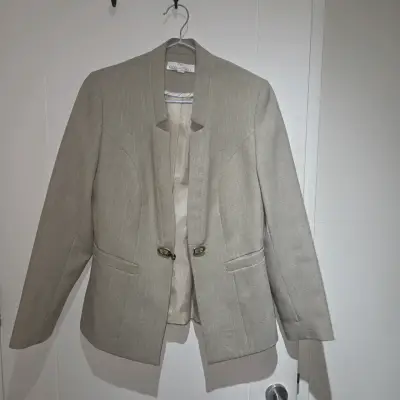 Blazer beige elegante - miniatura 1