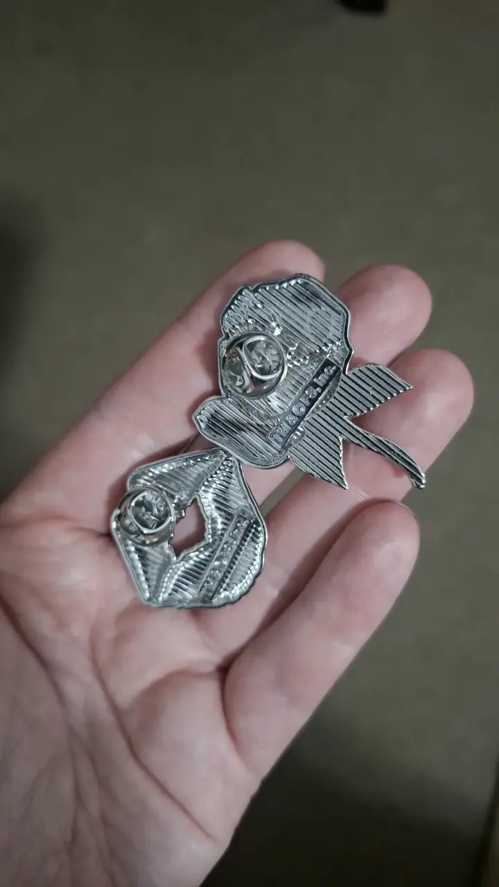 Pins Broches de rosa y labios brillantes - 2