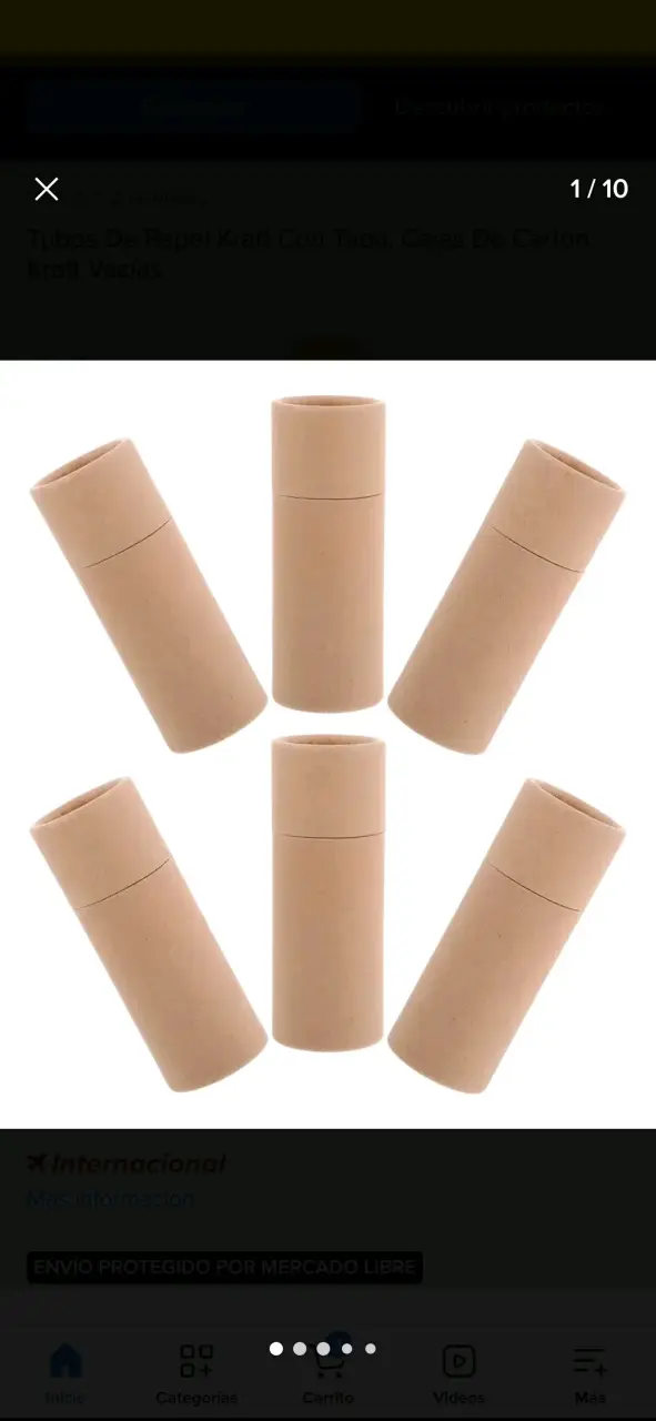 Tubos de papel kraft