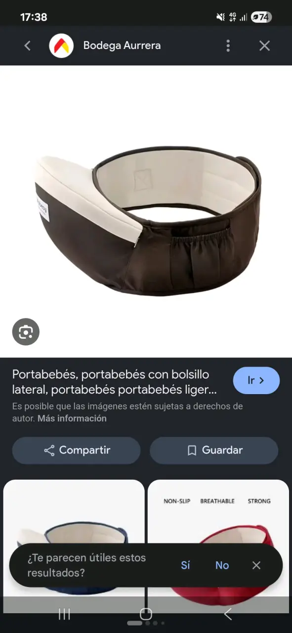 Mochila canguro marrón Mobesy - 4