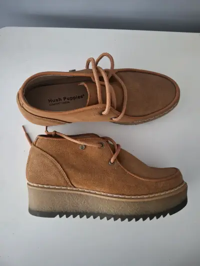 Zapatos Hush Puppies camel - miniatura 1