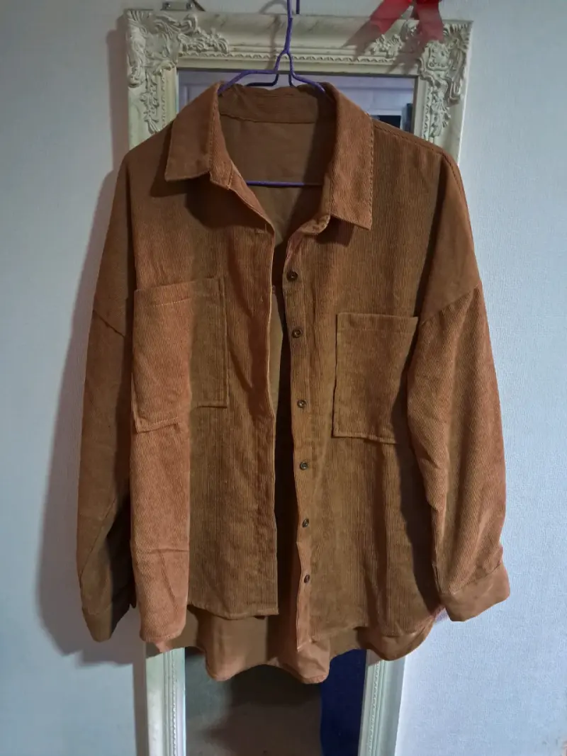 Sobrecamisa marrón - 1