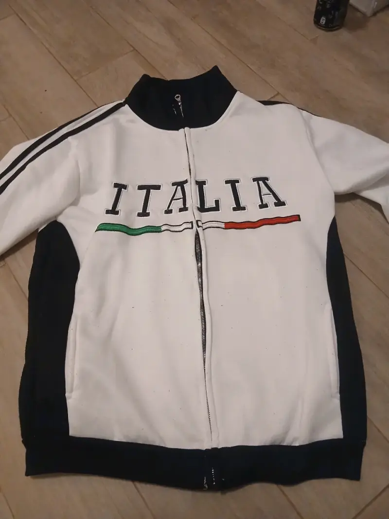 Chaqueta Italia blanca y negra - 1