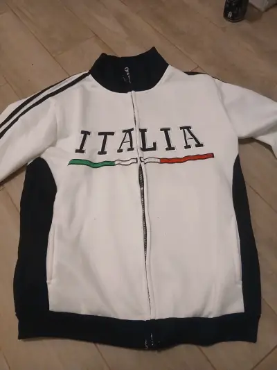 Chaqueta Italia blanca y negra - miniatura 1