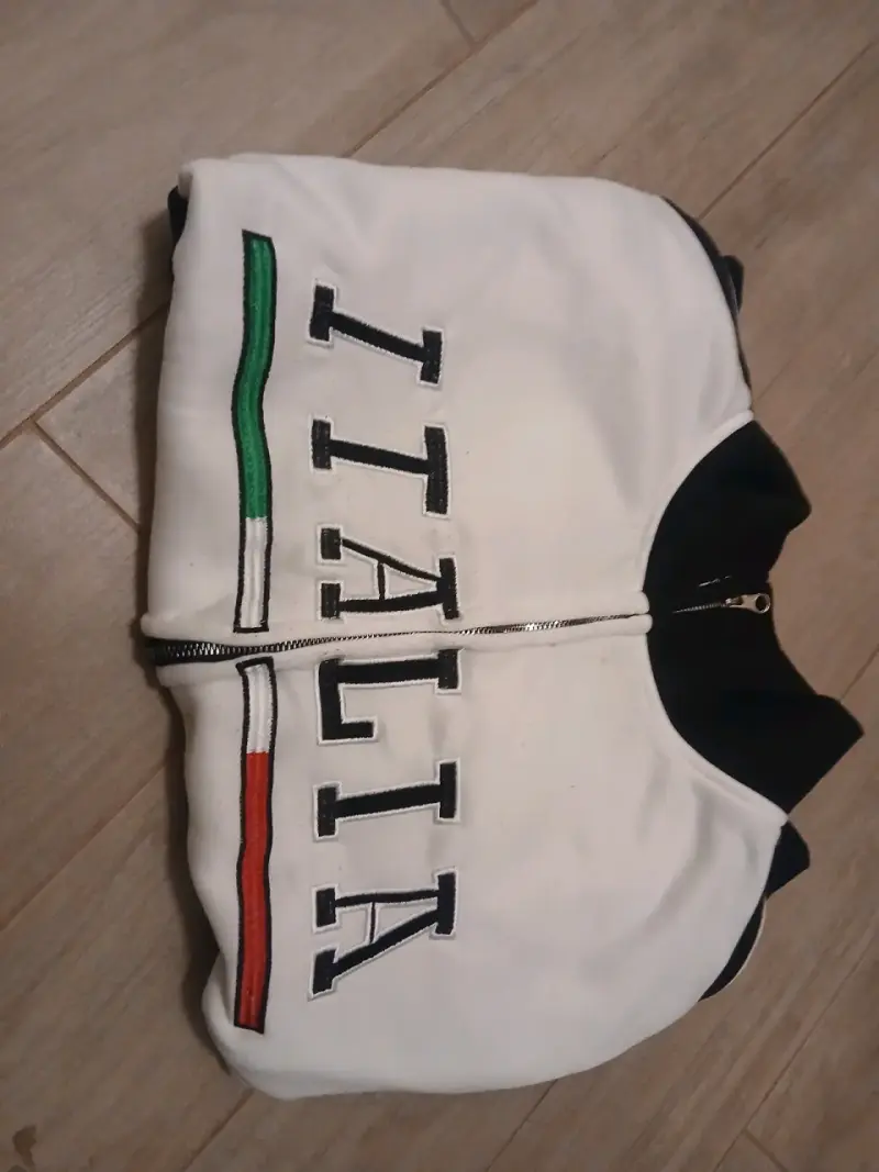 Chaqueta Italia blanca y negra - 3