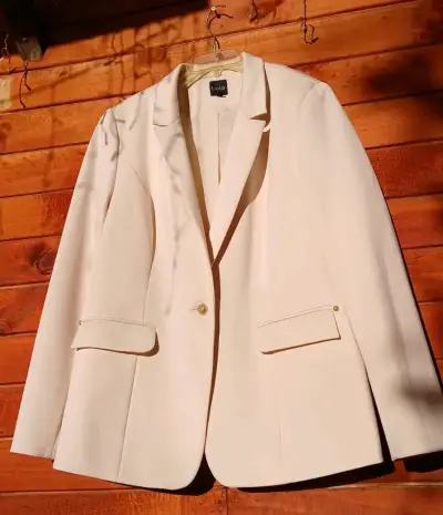 Blazer beige elegante - miniatura 1