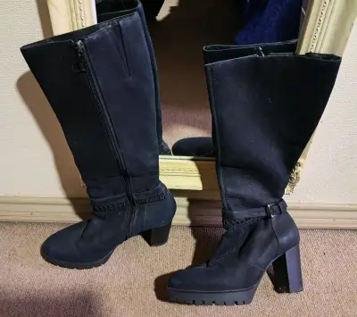 Botas negras de tacón alto Gacel - miniatura 1