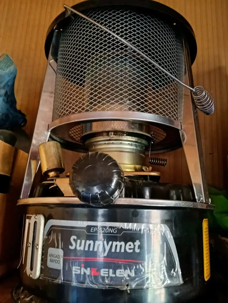 Estufa a gas Sindelen Sunnelmet metálica