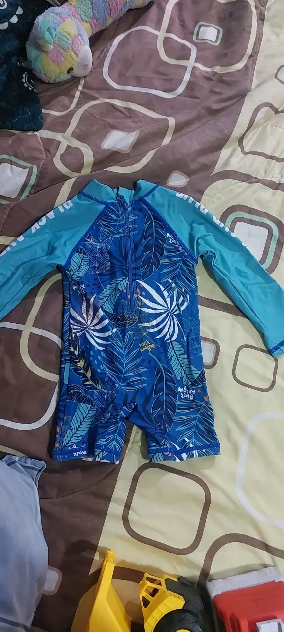 Traje de baño UV infantil azul - 1