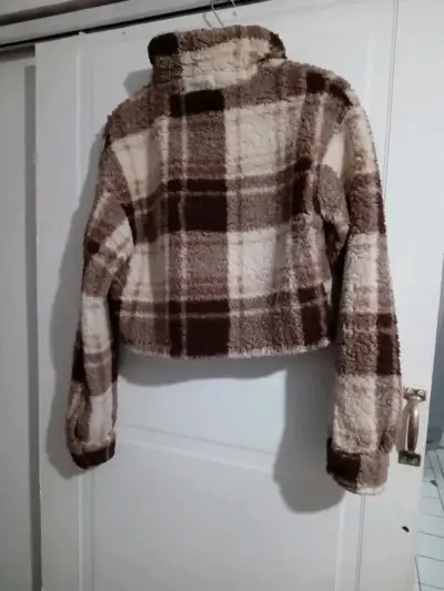 Chaqueta de lana a cuadros - miniatura 2
