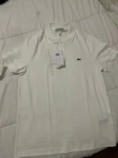 Polera polo blanca Lacoste - miniatura 1