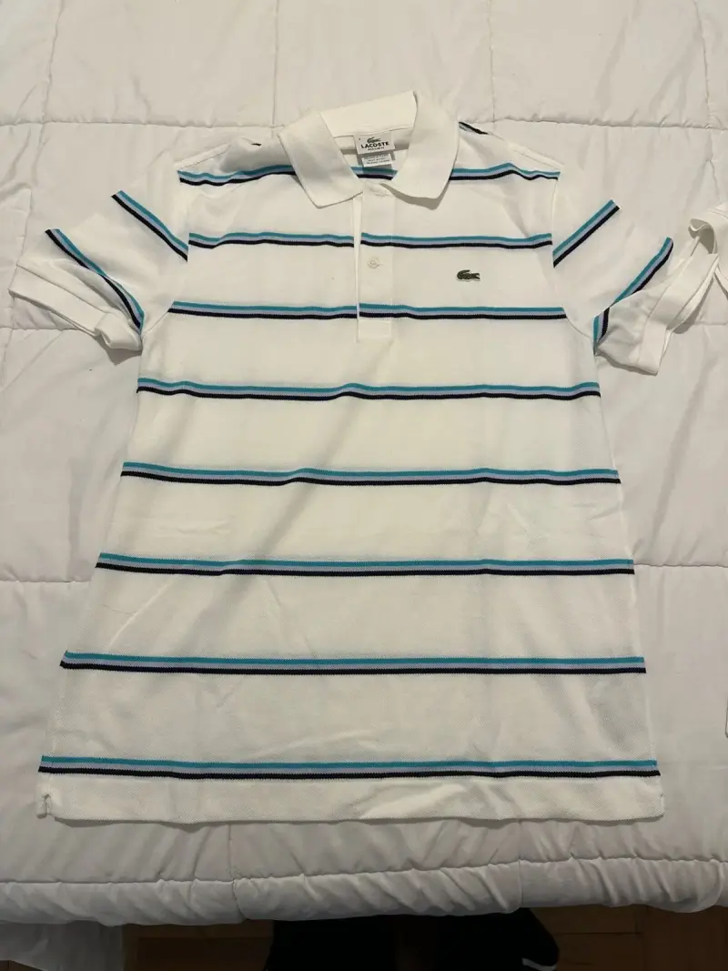 Polera polo blanca Lacoste - 2