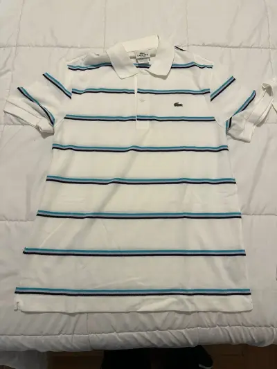 Polera polo blanca Lacoste - miniatura 2