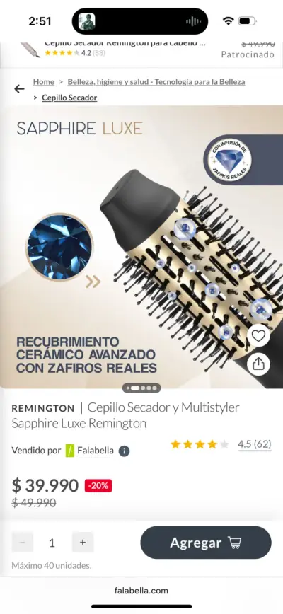 Cepillo moldeador Remington - miniatura 5