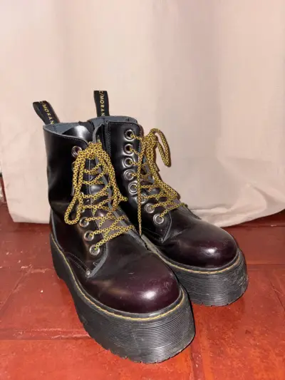 Botas plataformas negras cmoran - miniatura 1