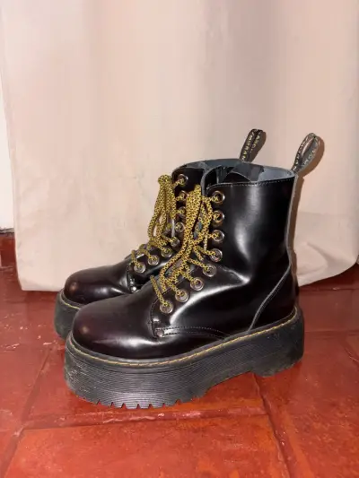 Botas plataformas negras cmoran - miniatura 3