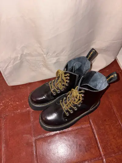 Botas plataformas negras cmoran - miniatura 4