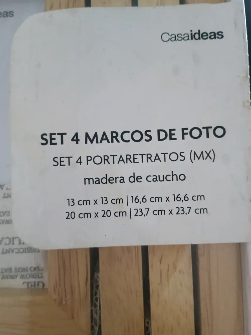 Set 4 marcos de foto madera - 3