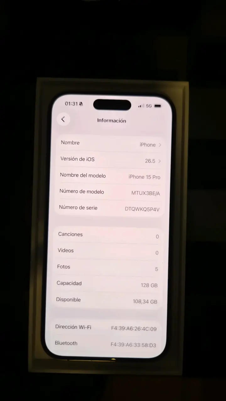 Iphone 15 pro 128 gb 94% bateria con caja - 4