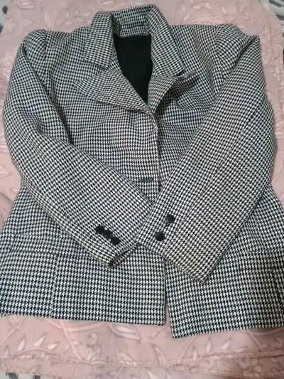 Blazer pata de gallo blanco y negro - miniatura 2