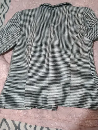Blazer pata de gallo blanco y negro - miniatura 3